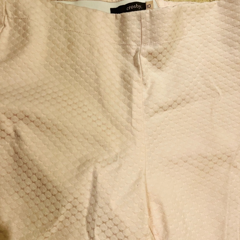 Crosby size 10 pink straight leg pants with stretch waist - Picture 4 of 7
